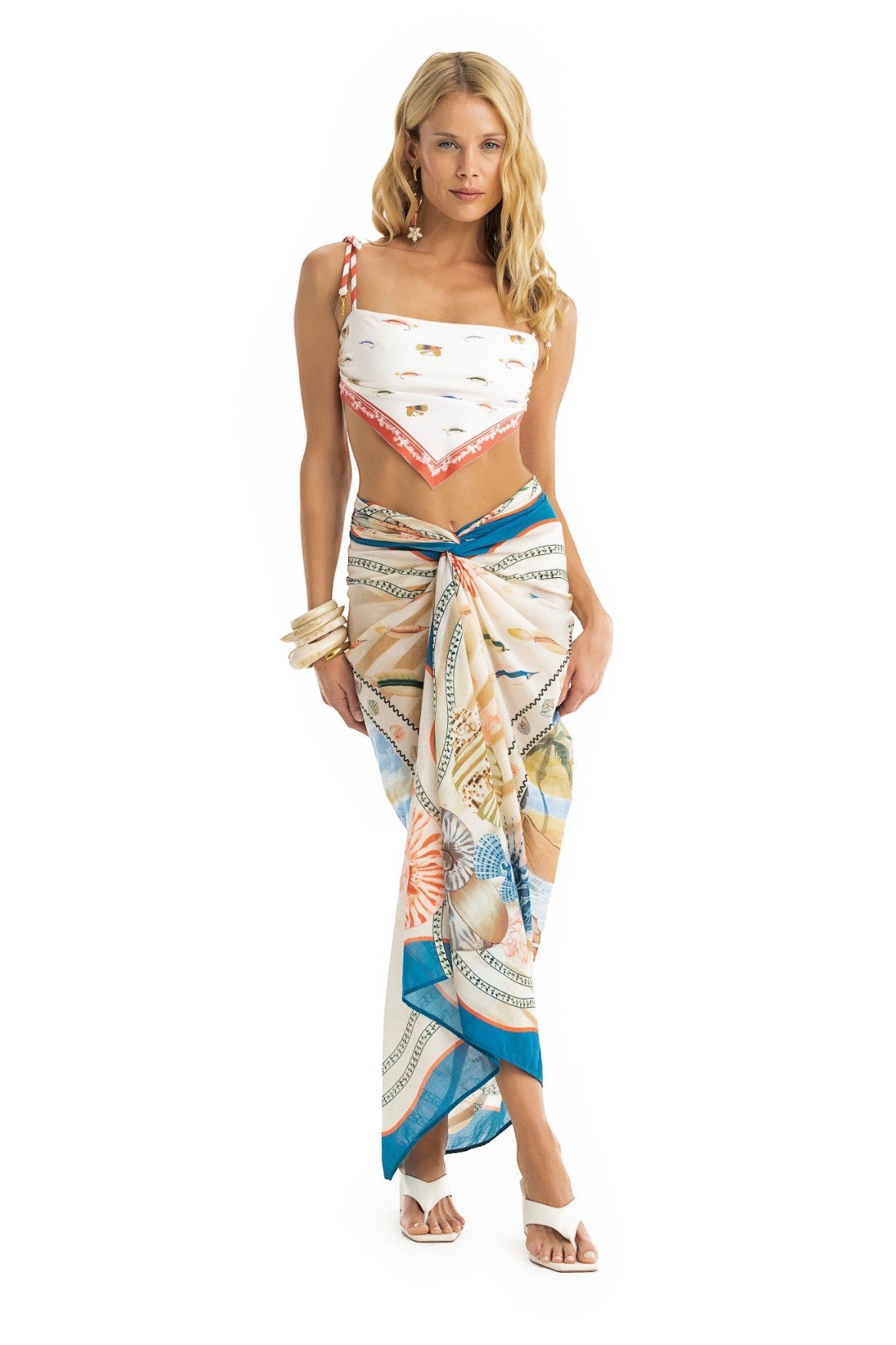 Marine Pareo Cover-up