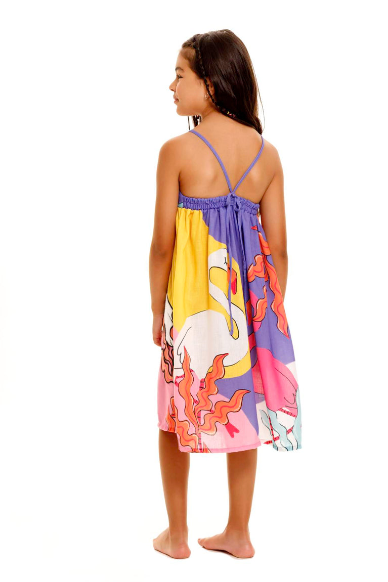 Hover Alternative image - plash-kids-dress-capri-13709-back