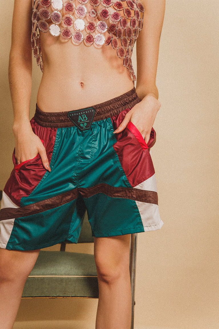 Hover Alternative image - streetwear-aria-unisex-shorts-12032-front-with-female-model
