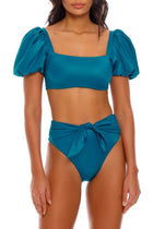 Thumbnail - Sunshower-Isabella-Essential-Bikini-Bottom-9392-front-with-model - 3