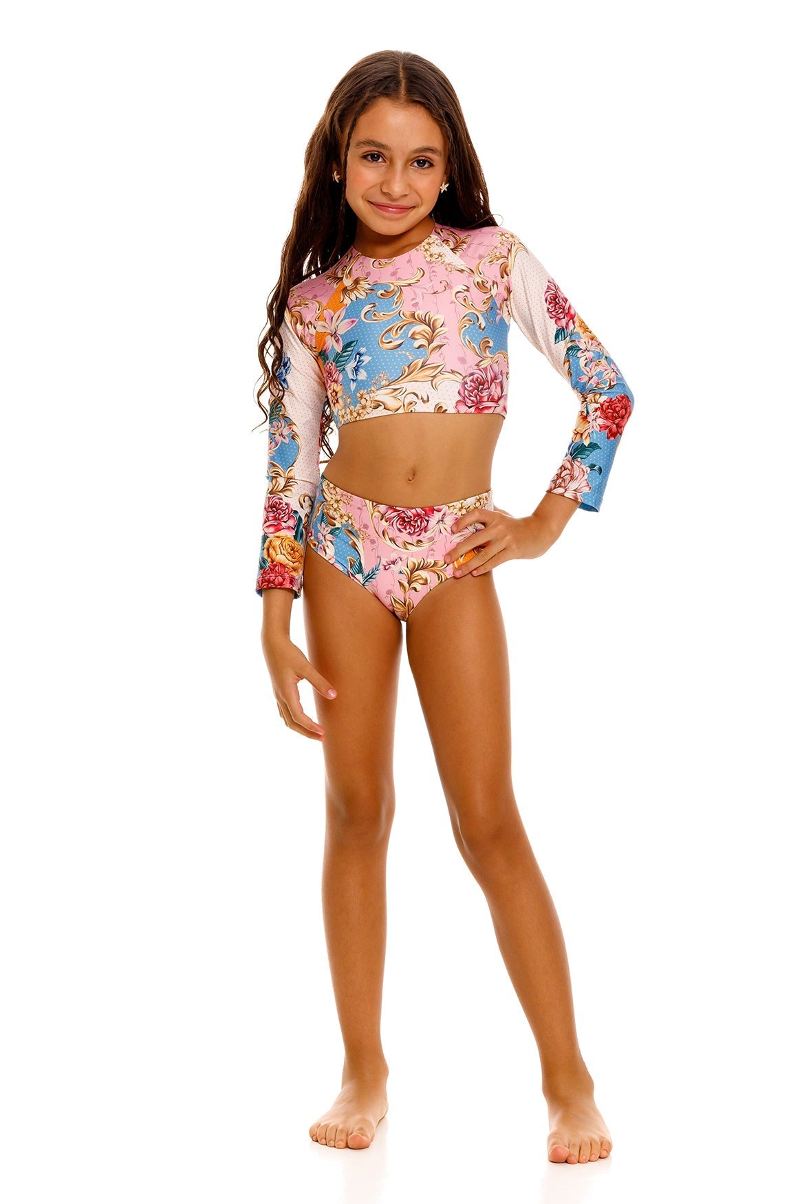 agua bendita Caramel Kids' Rashguard Set