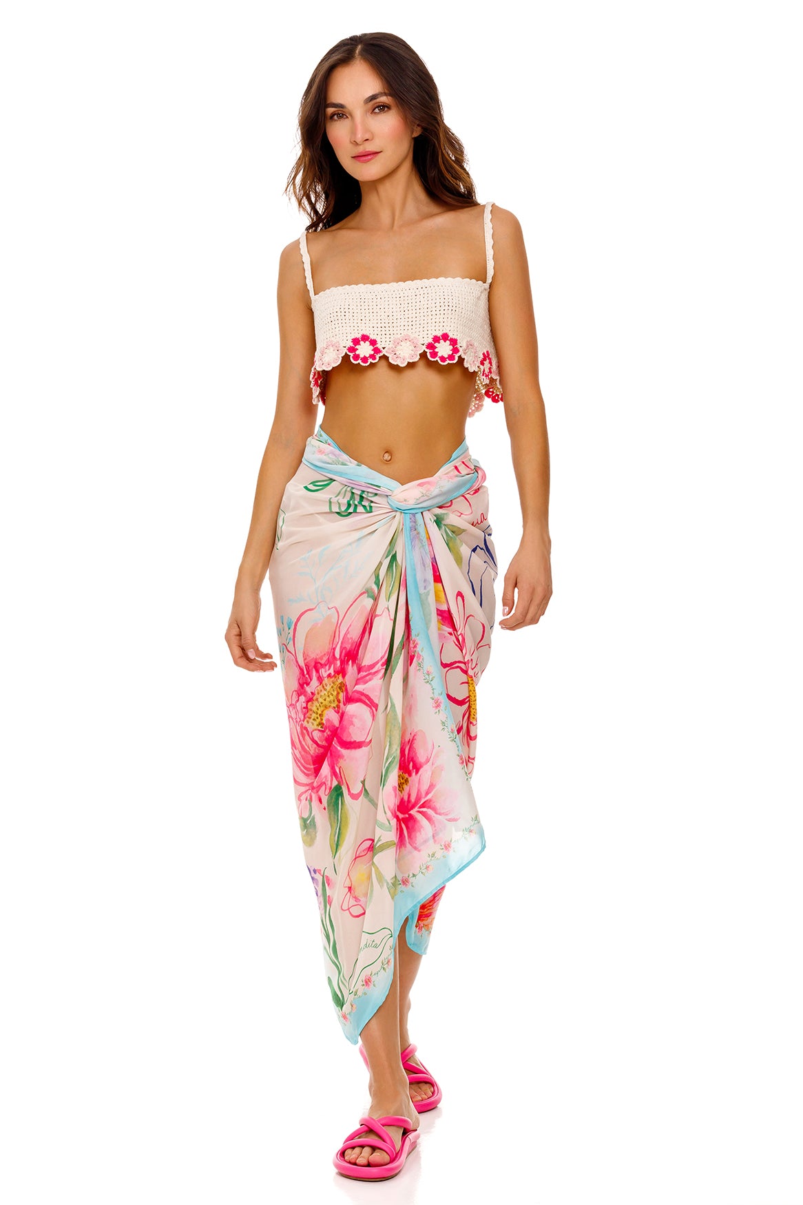 agua bendita Marine Pareo Cover Up