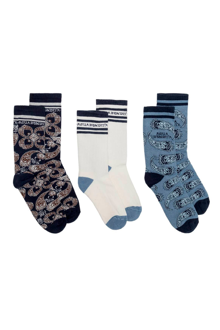 Cipres-Tripack-Socks-14264-front-3-styles - 1