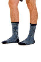 Thumbnail - Cipres-Tripack-Socks-14264-blue-style-with-model - 3
