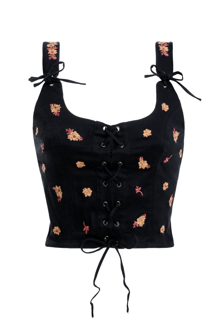 トップス Bonjour diary / CROP BLOUSE 4y BONJOUR DIARY crop button up velvet collar shirt blouse top