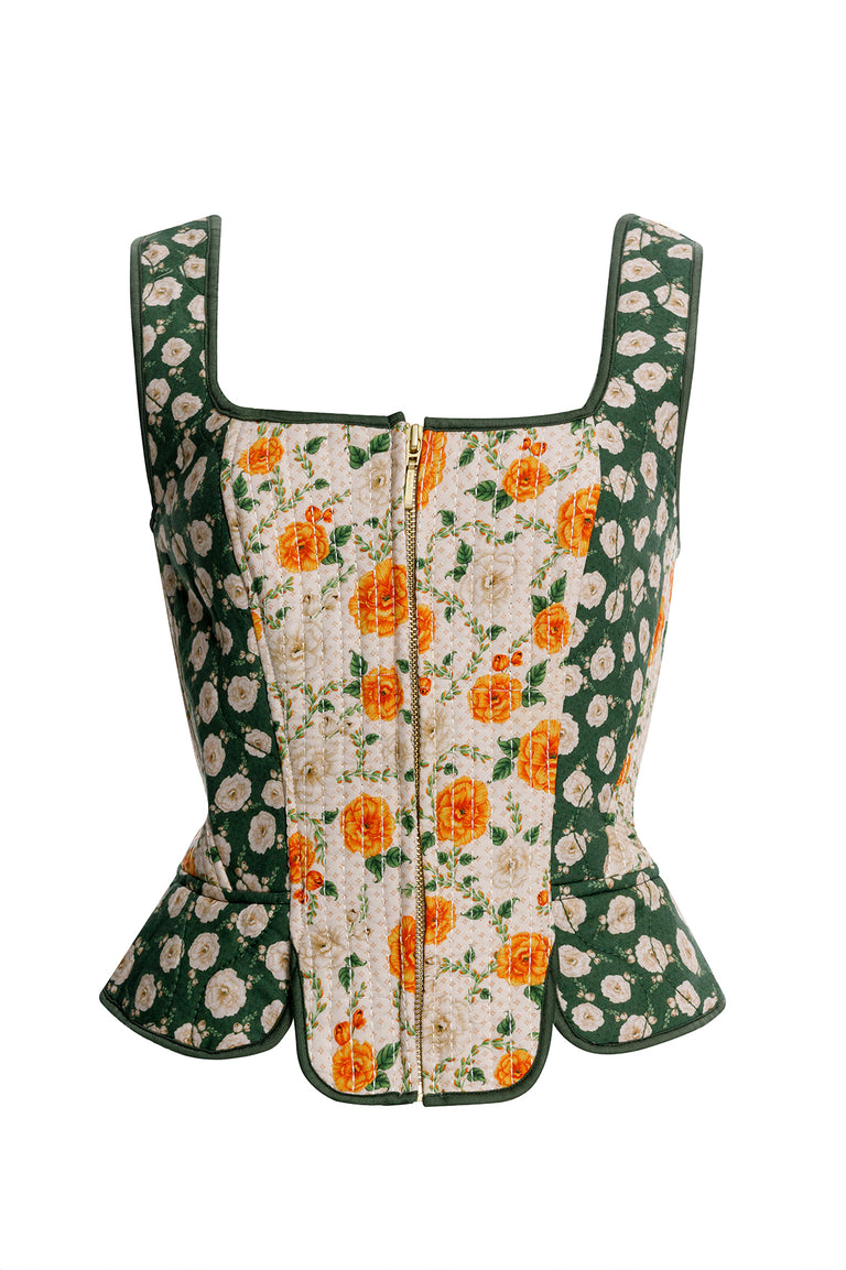 FISHINTHESEA - Oversize Blouse - V Neck - Orange Satin
