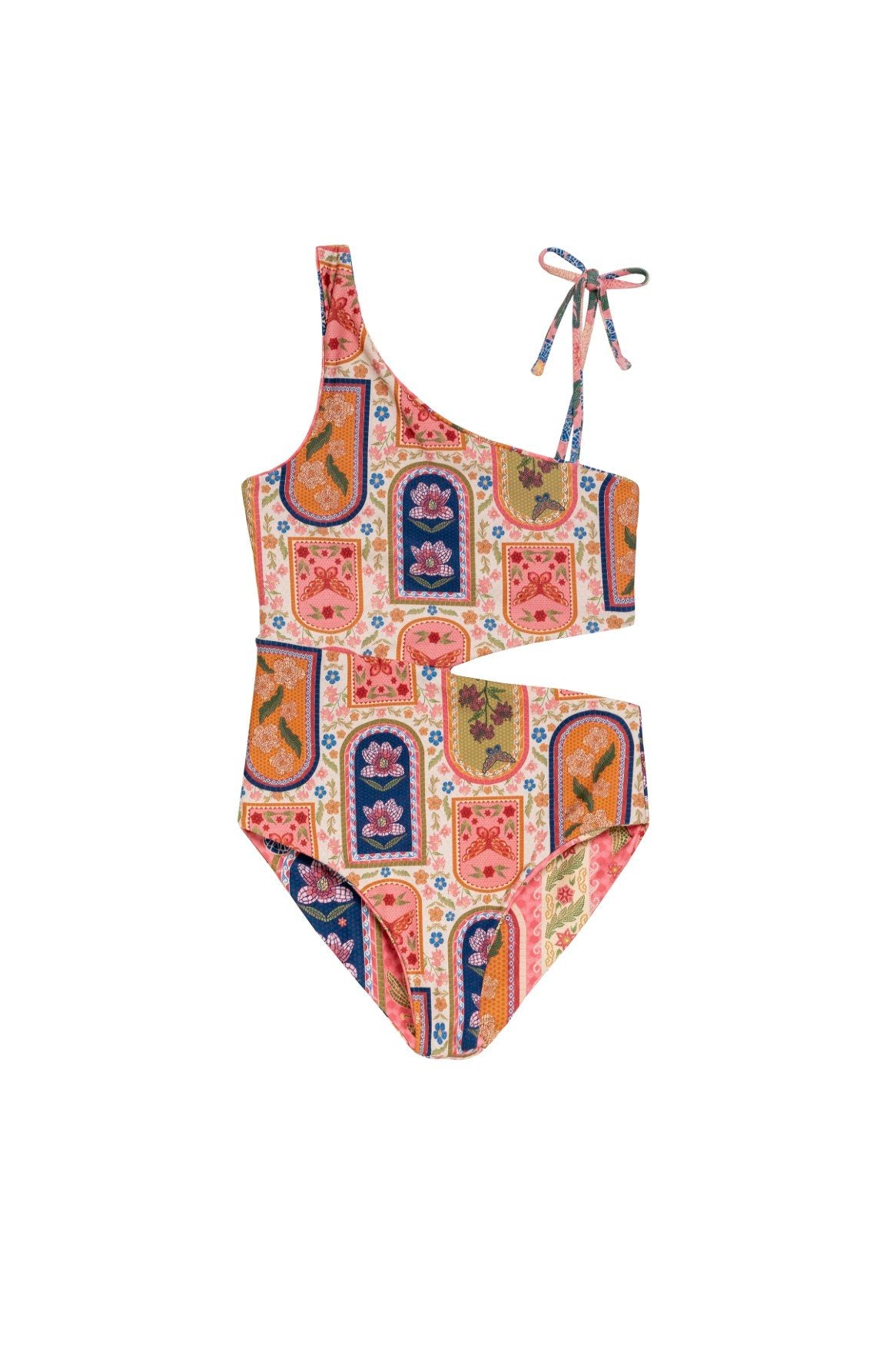 Fiore Savanna Kids' One Piece Swimsuit | Agua Bendita | 19748