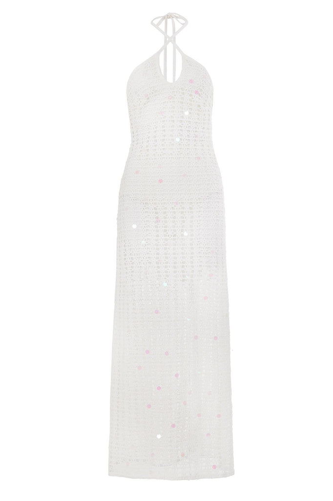 agua bendita halter maxi dress Bendita: Mabe (20668) S 14% polyester