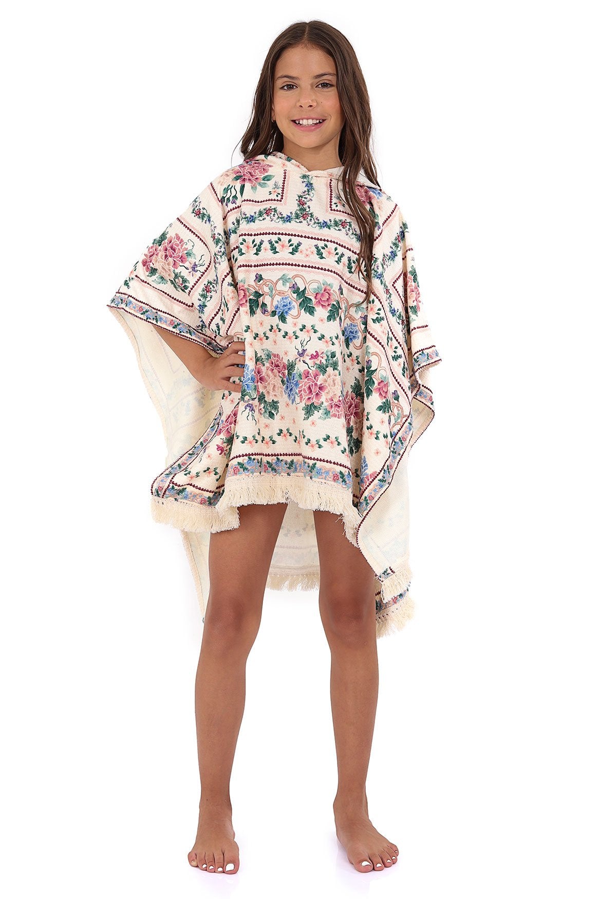 ニット/セーター little suzie/Hoodie Knit Poncho Women Quarter Zip Poncho Sweater Turtleneck Cape Knit Pullover