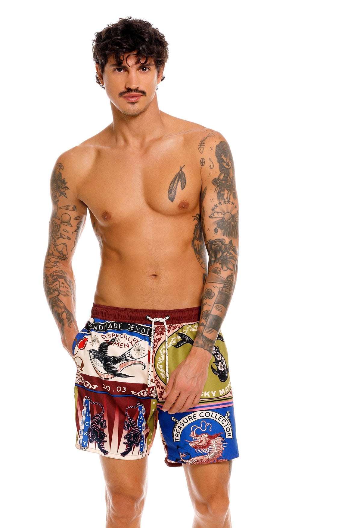 Matches Joe Men's Swim Trunks | Agua Bendita | 20035 – Agua Bendita US