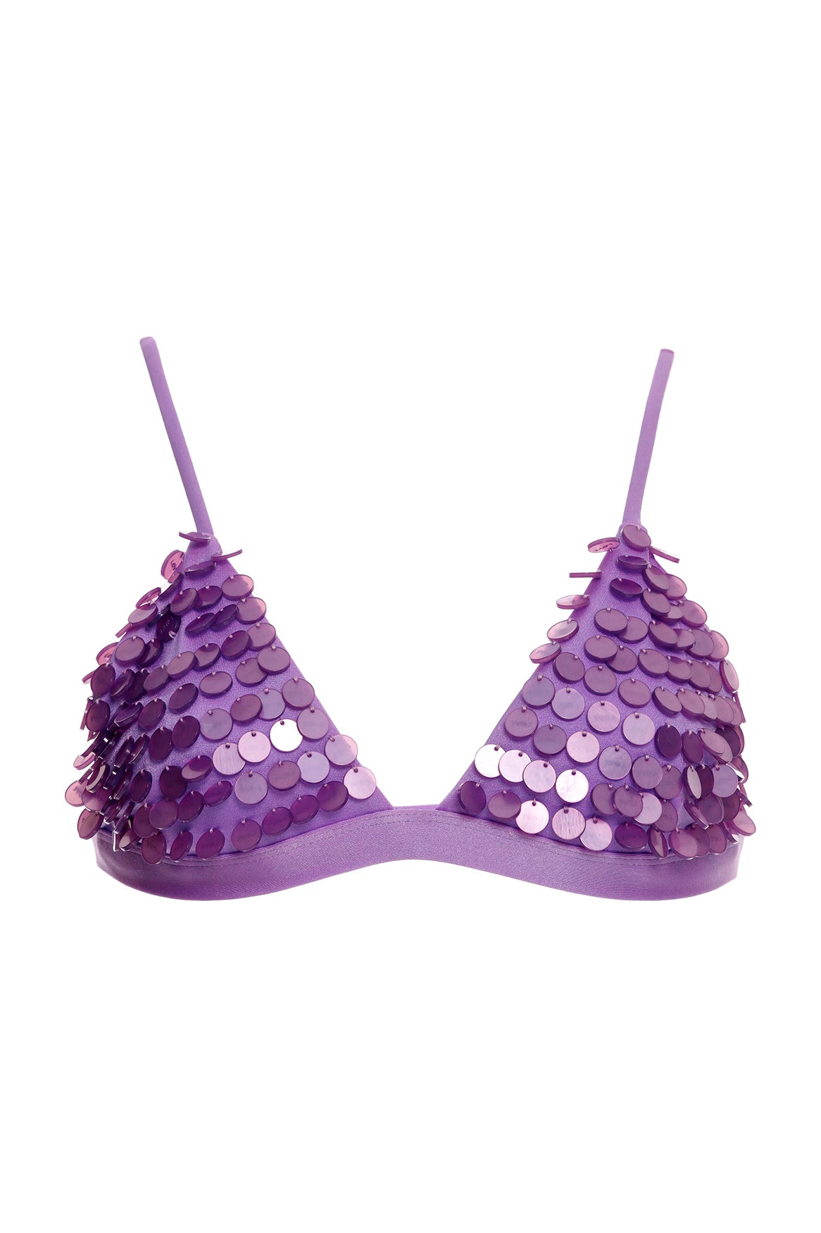 Bonjour ビーチセット 8Y パープルチェック Nácar Lisa Bikini Top | Agua Bendita | 17857 – Agua Bendita US
