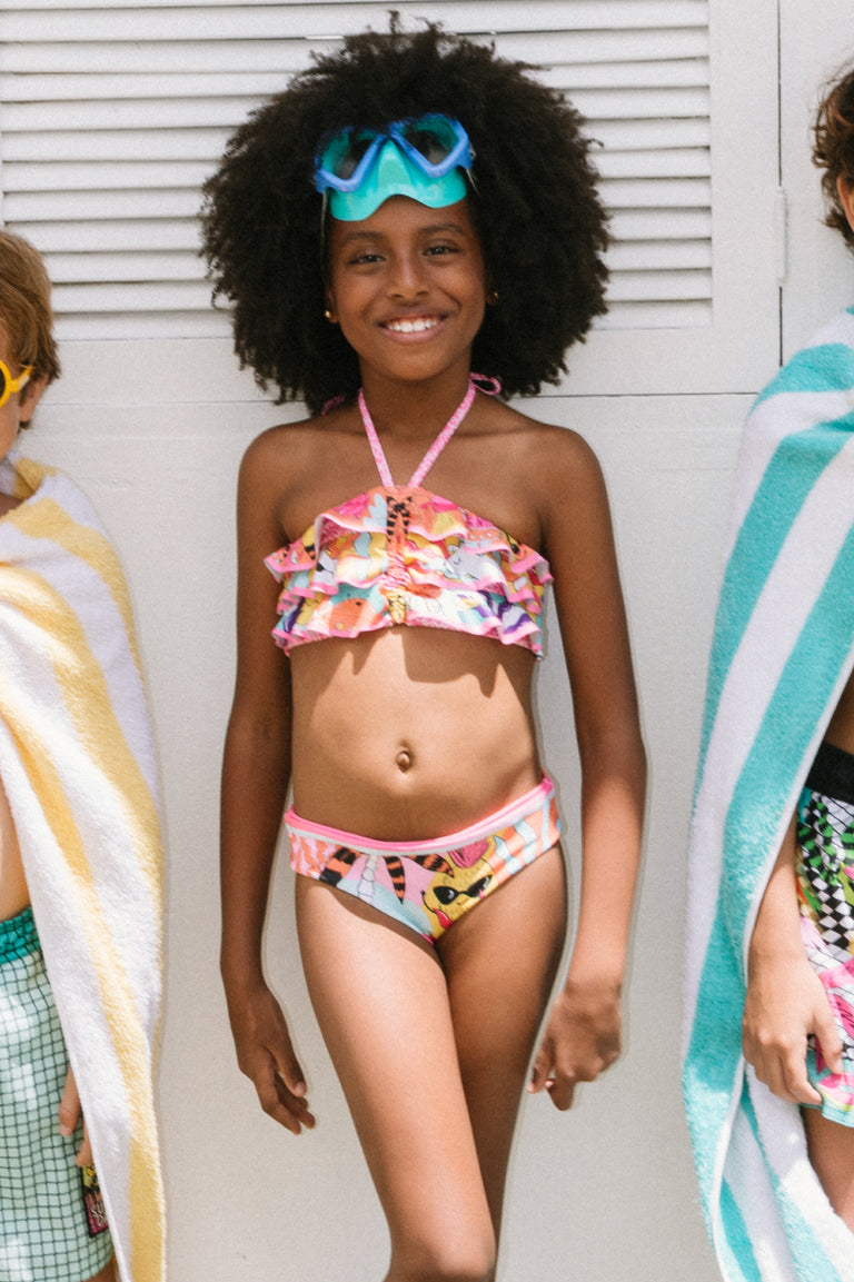 kids in bikinis Plash Missi Reversible Kids' Bikini Set - 13694 – Agua Bendita US