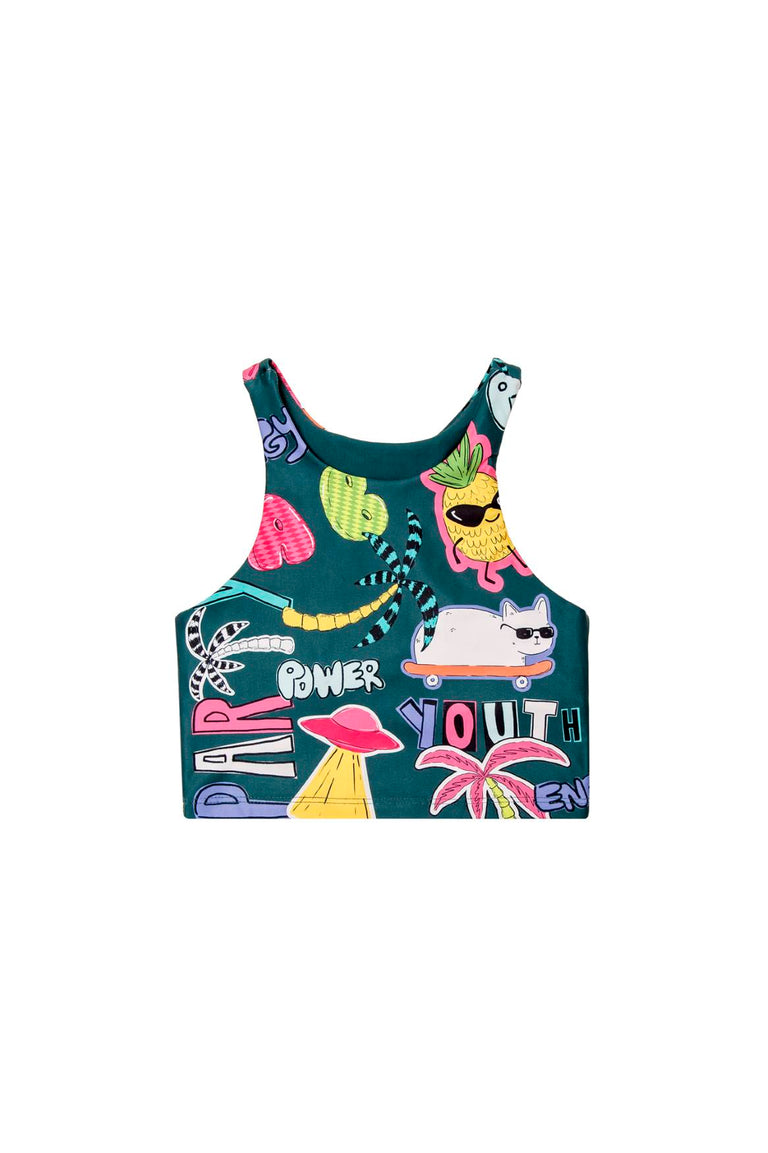 Plash Daz Graphic Kids' Top - 13706 – Agua Bendita US
