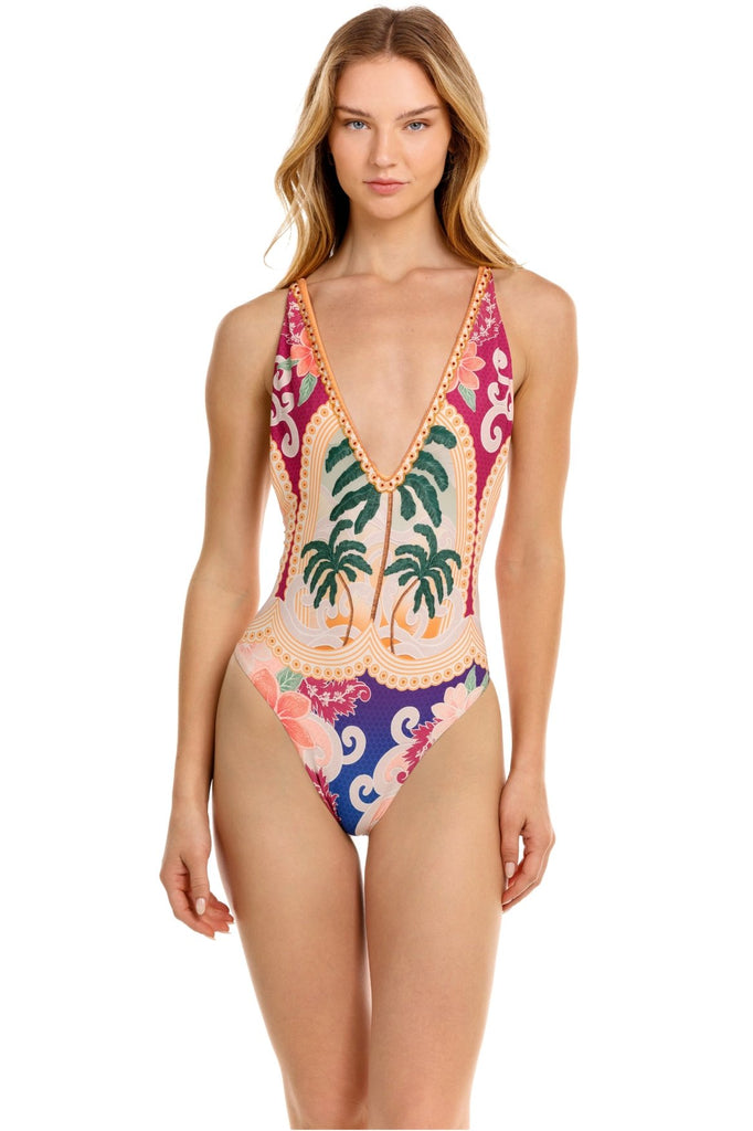 Thamar Aloe One Piece Swimsuit | Agua Bendita | 20086 – Agua