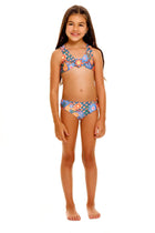 Thumbnail - Tile-Sabrina-Kids'-Bikini-14300-front-with-model - 1