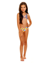 Thumbnail - Tile-Sabrina-Kids'-Bikini-14300-front-with-model-reversible-bottom - 2