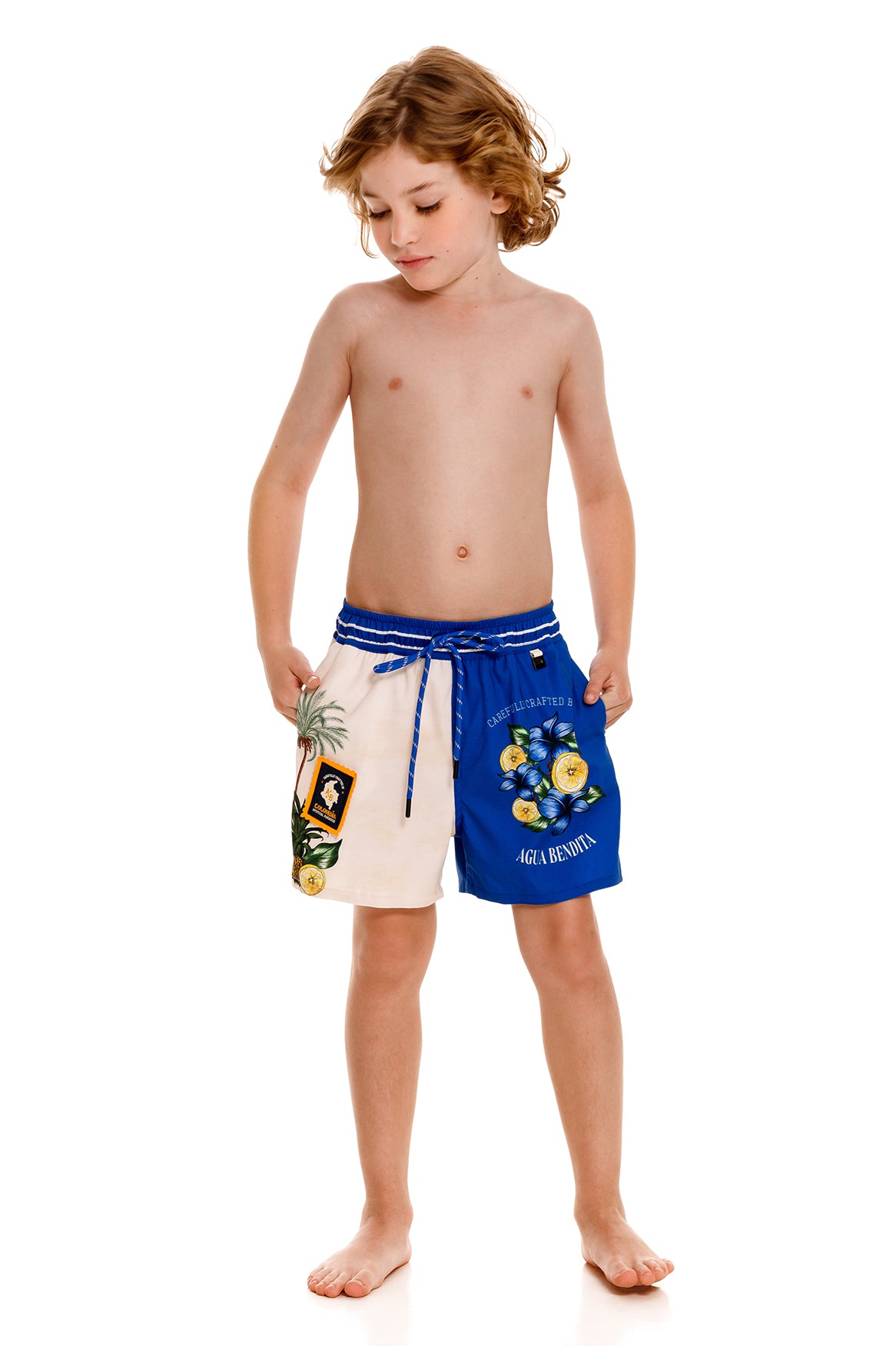 agua bendita Nick Kids' Swim Trunks