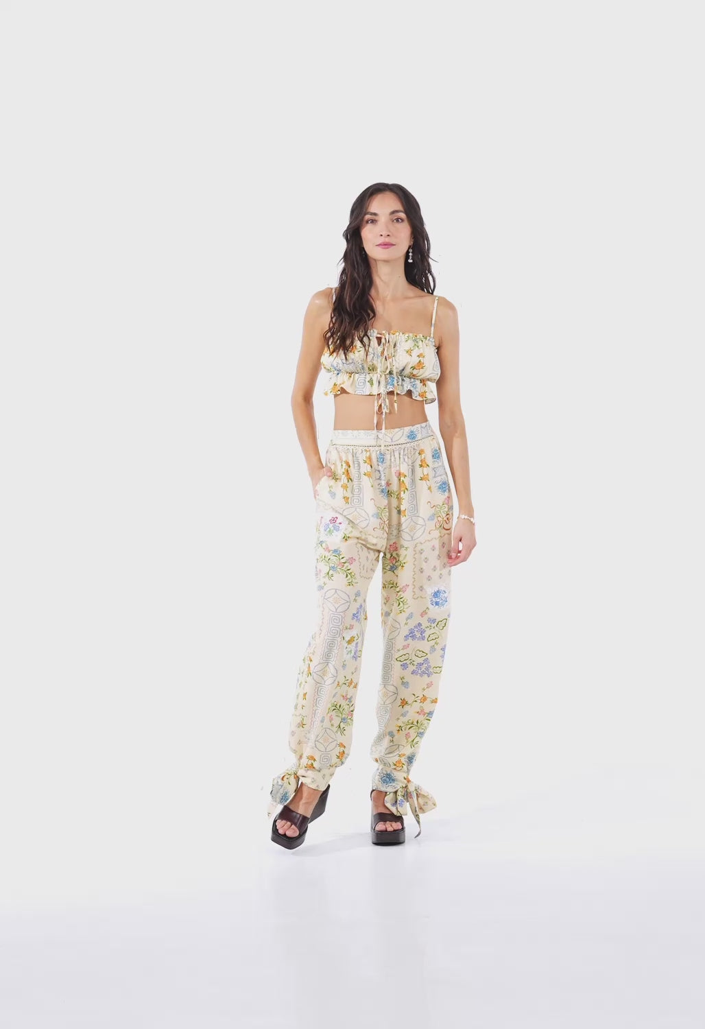 Bleu Vichy Crop Top | Agua Bendita | 81863 – Agua Bendita US