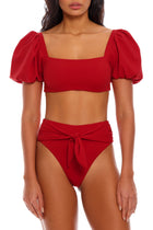 Thumbnail - menfis-solid-isabella-bikini-bottom-9353-front-with-model - 3