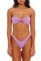 Thumbnail - solid-lucille-bikini-top-9359-front-strapless-with-model - 4