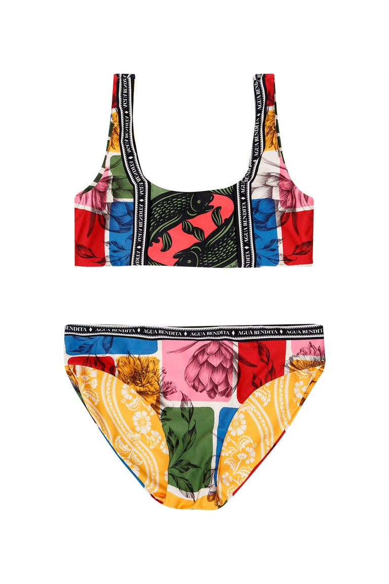 Tout Nika Reversible Kids Bikini, Agua Bendita